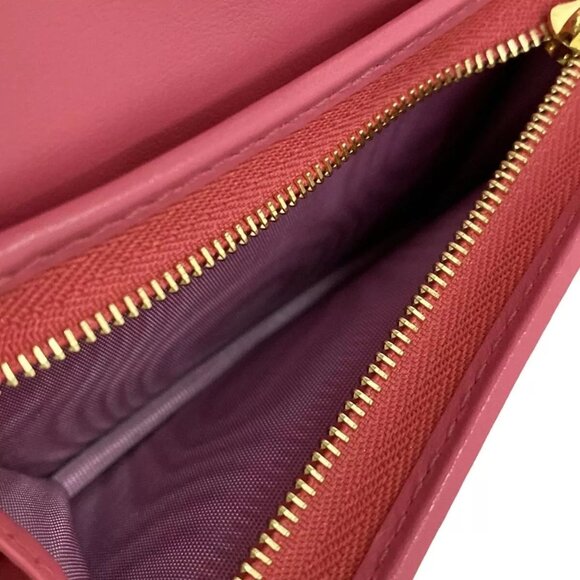 Auth GUCCI GG Matelasse Card Case Wallet Pink Leather Bifold Wallet 613-101224 - Picture 10 of 12